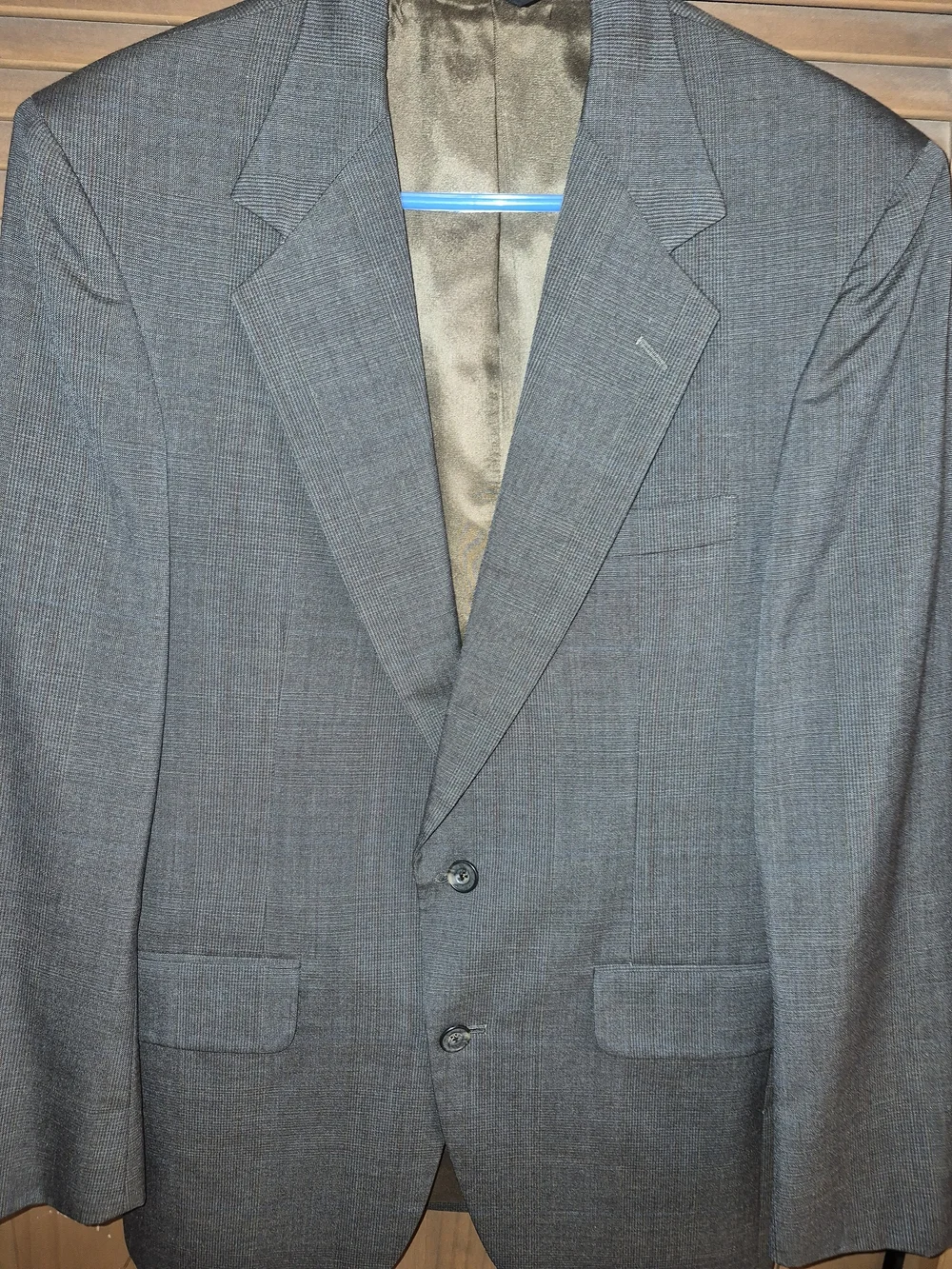 Roundtree & Yorke Men's Charcoal Two-Button Sport Coat
